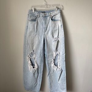 Wild Fable distressed, highest rise, baggy jeans